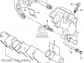 FRONT CALIPERS - RF600R 1995 (S) USA (E03)