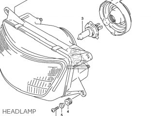 HEADLAMP - RF600R 1995 (S) USA (E03)