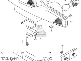 TAIL LAMP - RF600R 1995 (S) USA (E03)