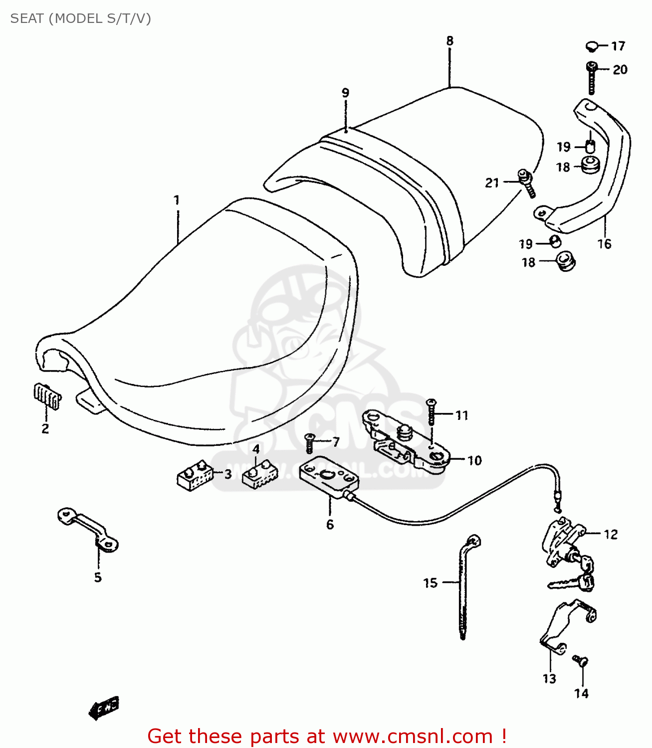 SEAT (MODEL S/T/V) RF600R 1996 (T) (E02 E04 E22 E24 E25 E34 E37)
