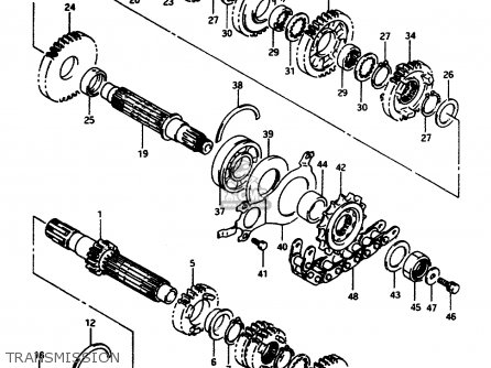 TRANSMISSION - RF600R 1996 (T) (E02 E04 E22 E24 E25 E34 E37)