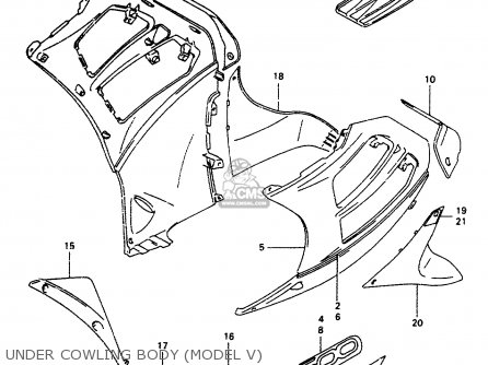 UNDER COWLING BODY (MODEL V) - RF600R 1996 (T) (E02 E04 E22 E24 E25 E34 E37)