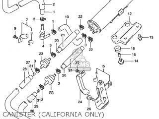 CANISTER (CALIFORNIA ONLY) - RF600R 1996 (T) USA (E03)