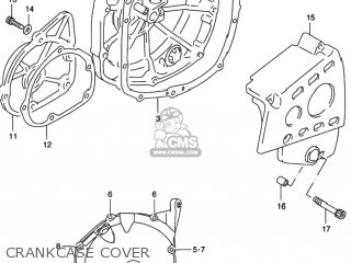 CRANKCASE COVER - RF600R 1996 (T) USA (E03)