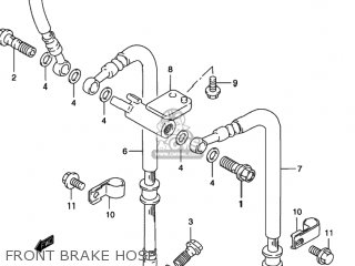 FRONT BRAKE HOSE - RF600R 1996 (T) USA (E03)