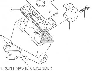 FRONT MASTER CYLINDER - RF600R 1996 (T) USA (E03)