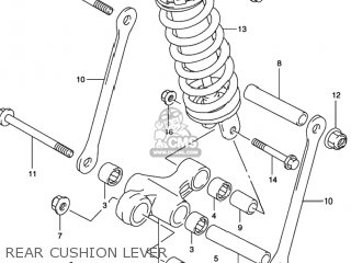 REAR CUSHION LEVER - RF600R 1996 (T) USA (E03)