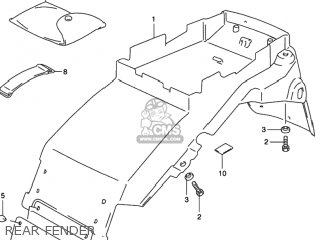 REAR FENDER - RF600R 1996 (T) USA (E03)
