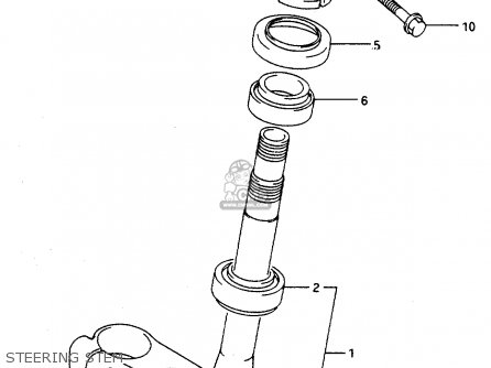 STEERING STEM - RF600R 1997 (V) (E02 E04 E18 E22 E24 E25 E34)