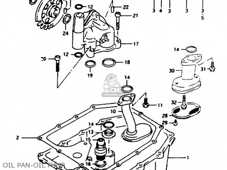 OIL PAN-OIL PUMP - RF600R 1997 (V) (E02 E04 E18 E22 E24 E25 E34)