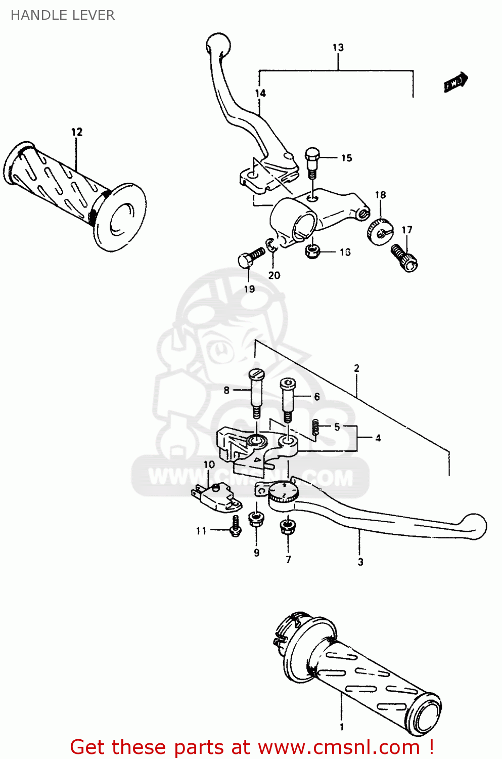HANDLE LEVER RF600RU 1993 (P) (E22)