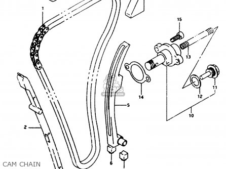 CAM CHAIN - RF600RU 1993 (P) (E22)