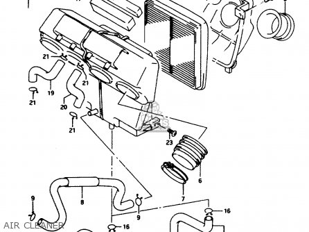 AIR CLEANER - RF600RU 1993 (P) (E22)
