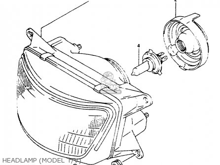 HEADLAMP (MODEL T/V) - RF600RU 1993 (P) (E22)