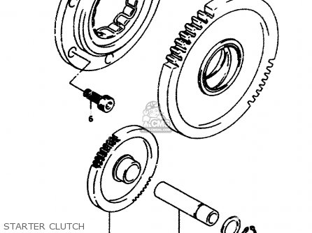 STARTER CLUTCH - RF600RU 1993 (P) (E22)