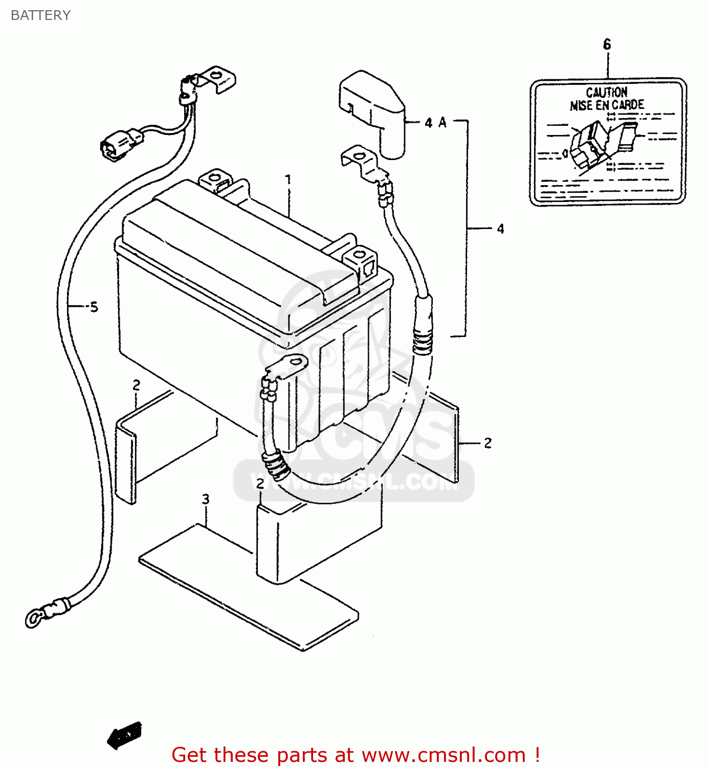 BATTERY RF600RU 1994 (R) (E22)