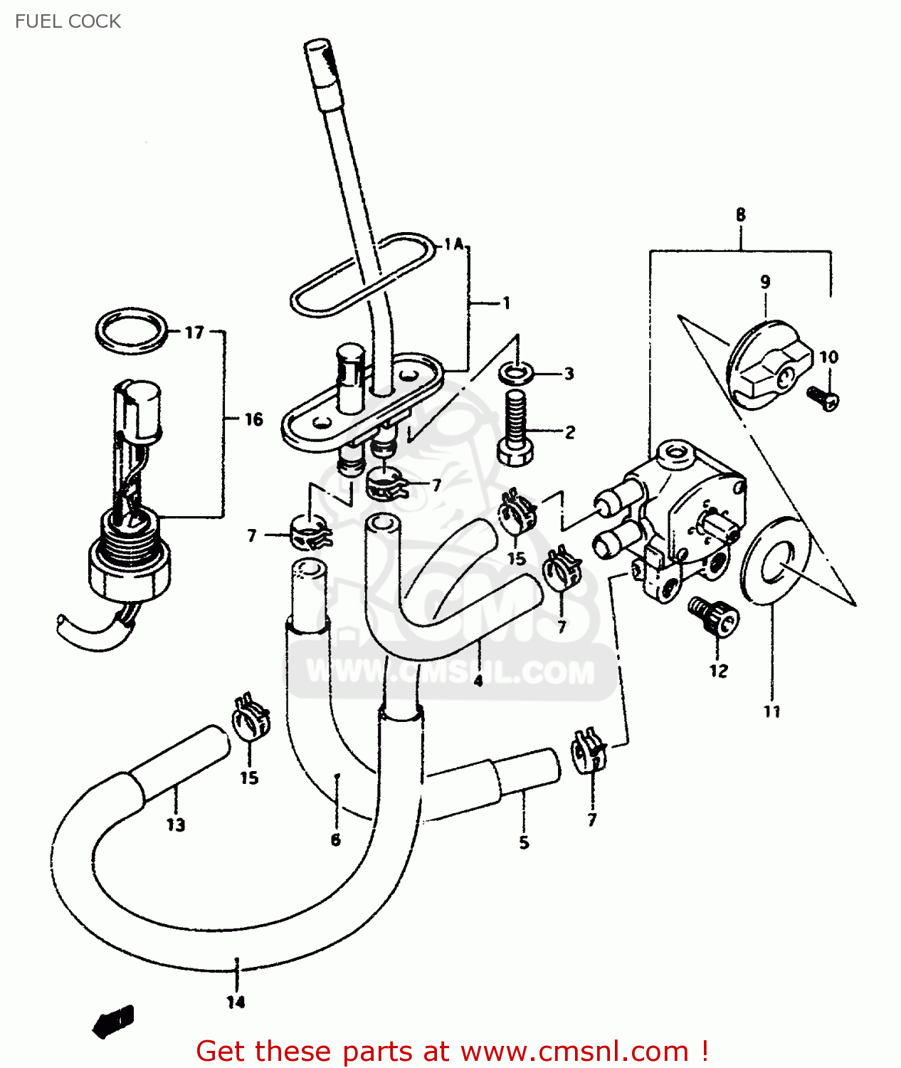 FUEL COCK RF600RU 1994 (R) (E22)