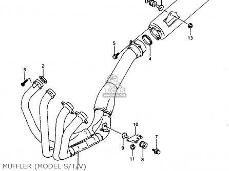 MUFFLER (MODEL S/T/V) - RF600RU 1994 (R) (E22)