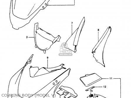 COWLING BODY (MODEL V) - RF600RU 1994 (R) (E22)