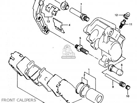 FRONT CALIPERS - RF600RU 1994 (R) (E22)