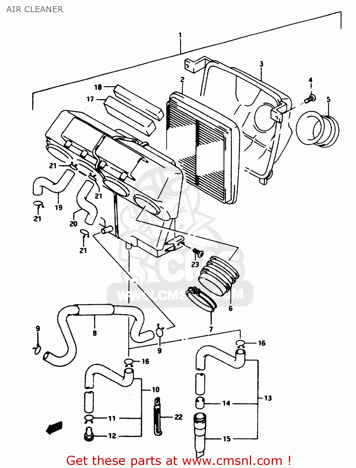 AIR CLEANER RF600RU 1995 (S) (E22)