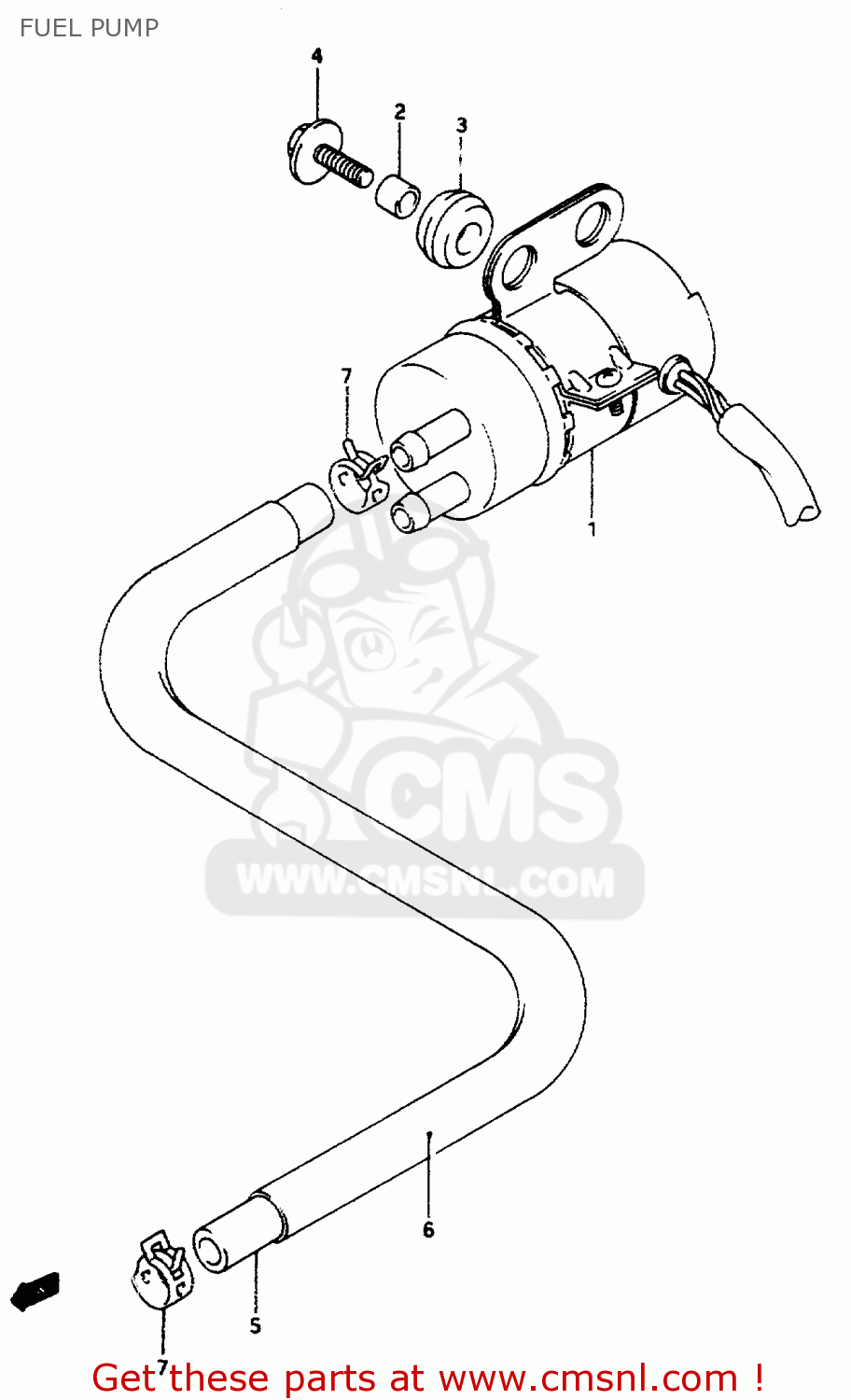 FUEL PUMP RF600RU 1995 (S) (E22)