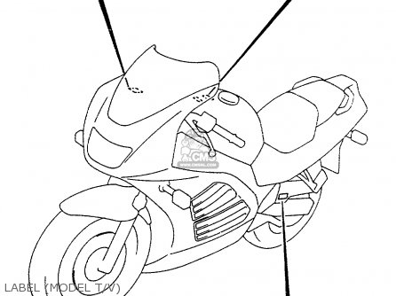 LABEL (MODEL T/V) - RF600RU 1995 (S) (E22)