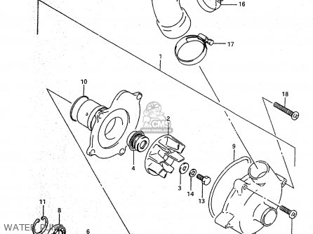WATER PUMP - RF600RU 1996 (T) (E22)