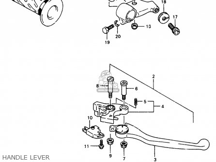 HANDLE LEVER - RF600RU 1996 (T) (E22)