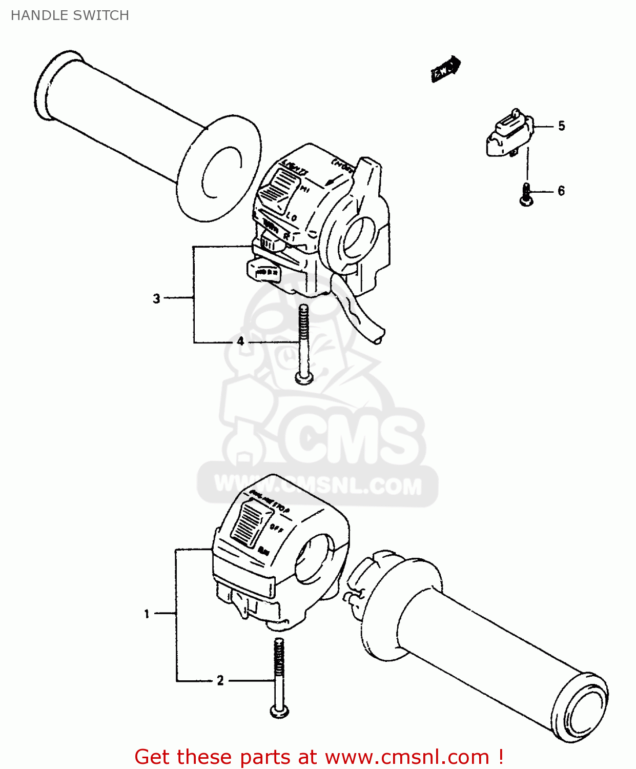 HANDLE SWITCH RF600RU 1997 (V) (E22)