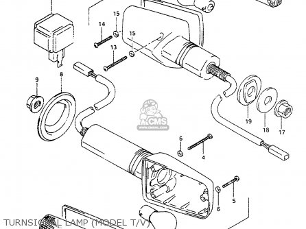 TURNSIGNAL LAMP (MODEL T/V) - RF600RU 1997 (V) (E22)