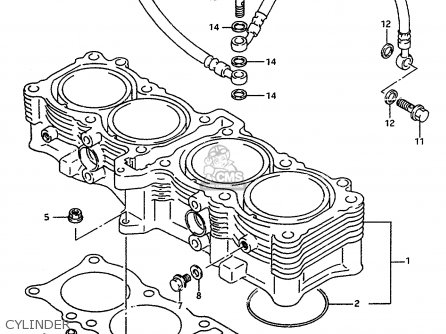 CYLINDER - RF600RU 1997 (V) (E22)