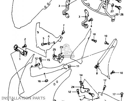 INSTALLATION PARTS - RF600RU 1997 (V) (E22)