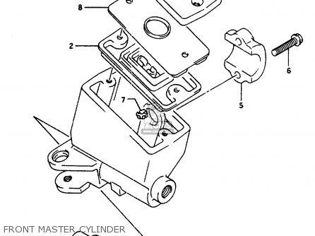 FRONT MASTER CYLINDER - RF600RU 1997 (V) (E22)