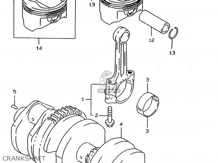 CRANKSHAFT - RF900R 1994 (R) (E02 E04 E18 E22 E24 E25 E34 E39)