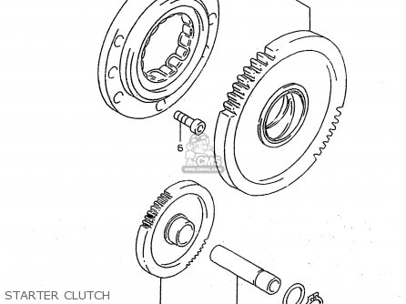 STARTER CLUTCH - RF900R 1994 (R) (E02 E04 E18 E22 E24 E25 E34 E39)