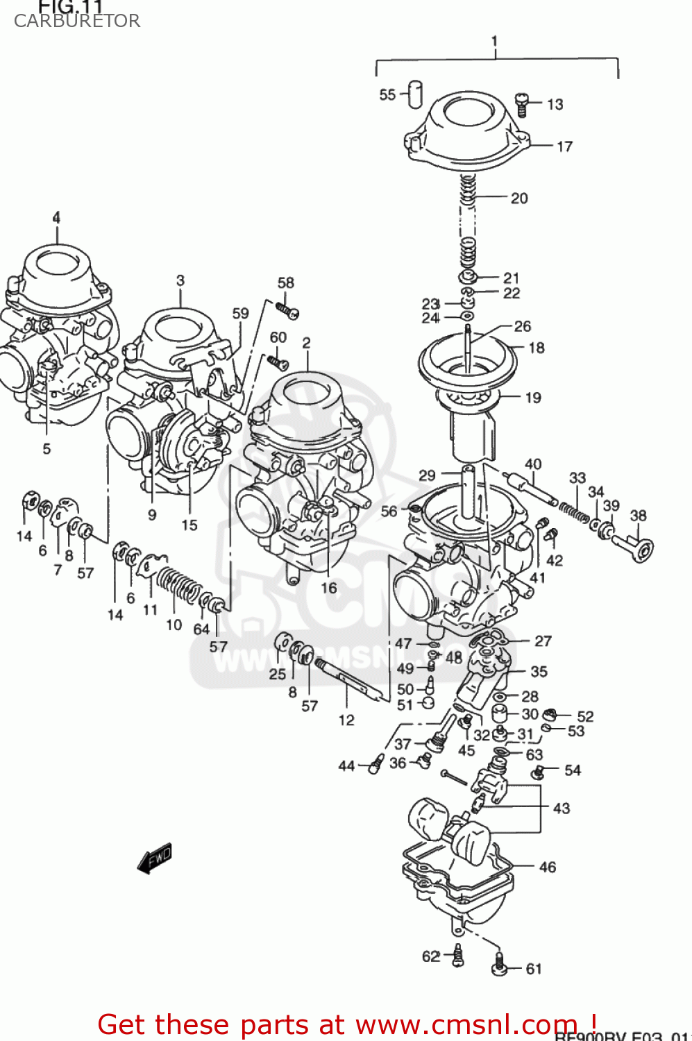 CARBURETOR RF900R 1994 (R) USA (E03)