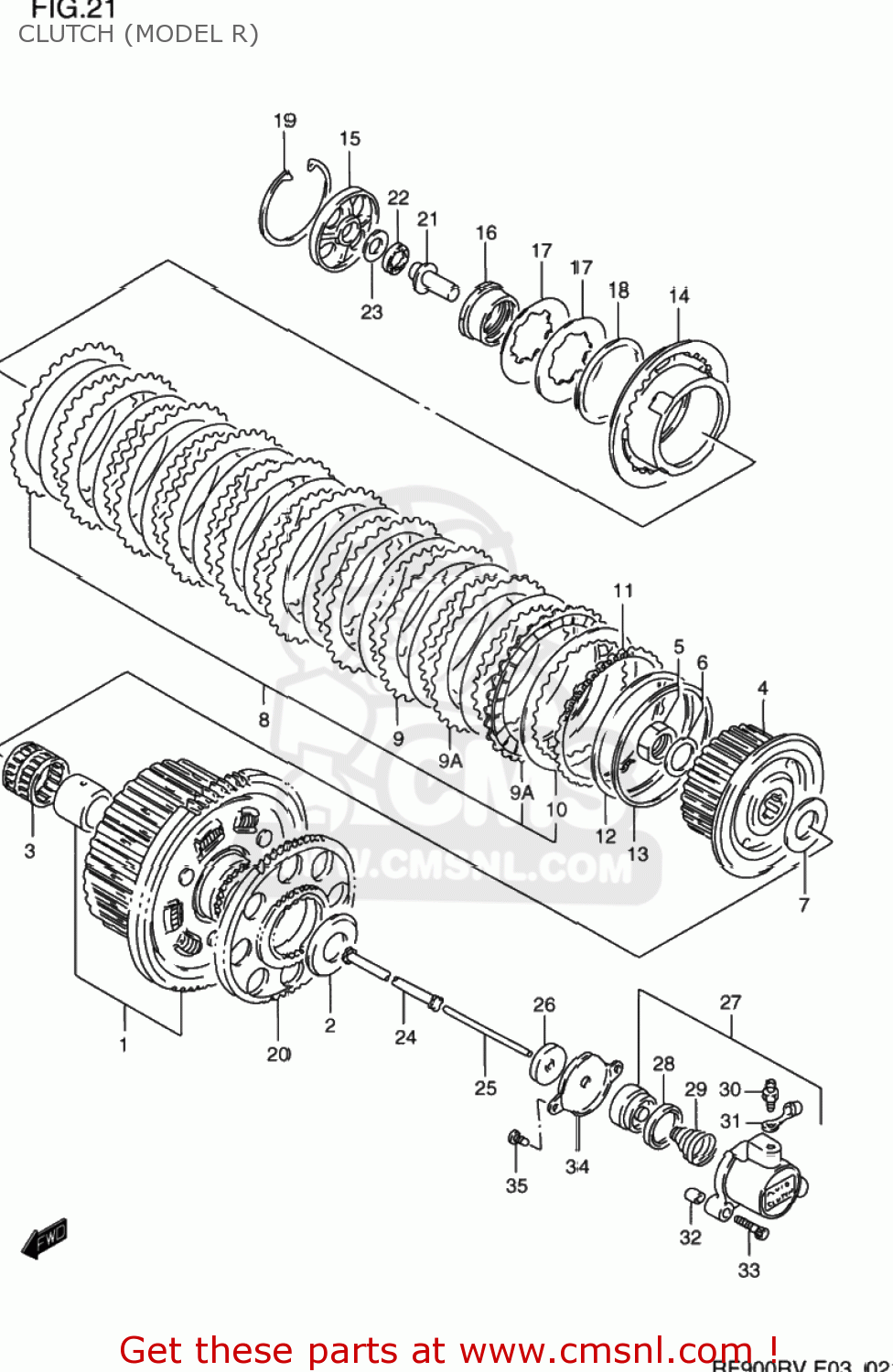 CLUTCH (MODEL R) RF900R 1994 (R) USA (E03)