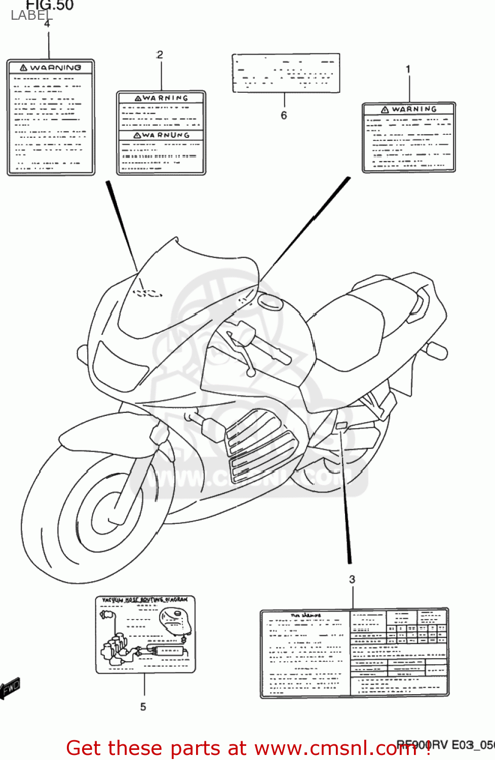 LABEL RF900R 1994 (R) USA (E03)
