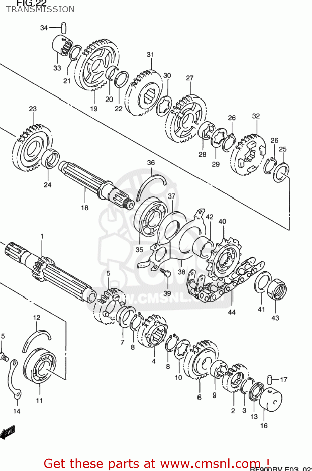 TRANSMISSION RF900R 1994 (R) USA (E03)