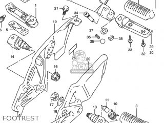 FOOTREST - RF900R 1994 (R) USA (E03)