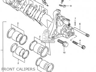 FRONT CALIPERS - RF900R 1994 (R) USA (E03)