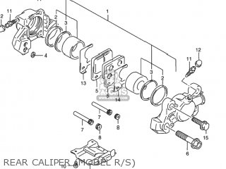 REAR CALIPER (MODEL R/S) - RF900R 1994 (R) USA (E03)