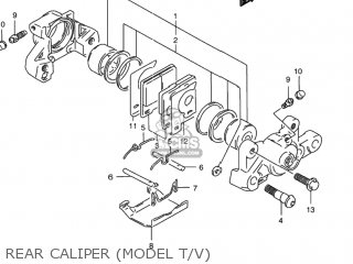REAR CALIPER (MODEL T/V) - RF900R 1994 (R) USA (E03)
