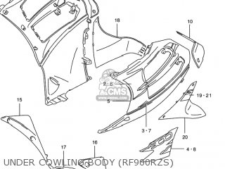 UNDER COWLING BODY (RF900RZS) - RF900R 1994 (R) USA (E03)