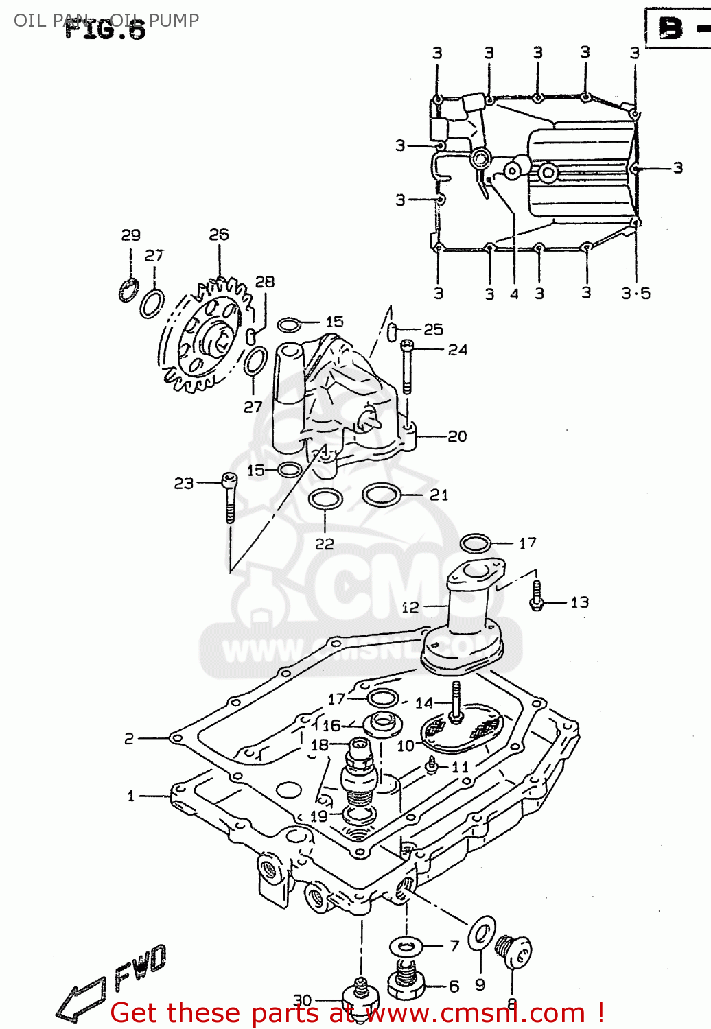 OIL PAN - OIL PUMP RF900R 1995 (S) (E02 E04 E18 E22 E24 E25 E34 E37)