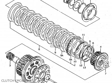 CLUTCH (MODEL R) - RF900R 1995 (S) (E02 E04 E18 E22 E24 E25 E34 E37)