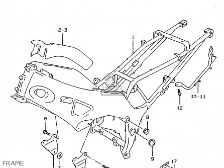 FRAME - RF900R 1995 (S) (E02 E04 E18 E22 E24 E25 E34 E37)