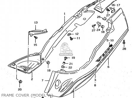 FRAME COVER (MODEL W) - RF900R 1995 (S) (E02 E04 E18 E22 E24 E25 E34 E37)