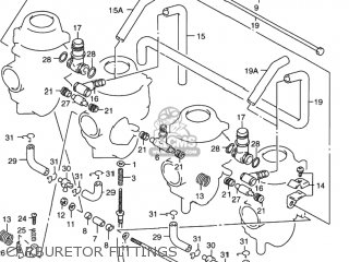 CARBURETOR FITTINGS - RF900R 1995 (S) USA (E03)